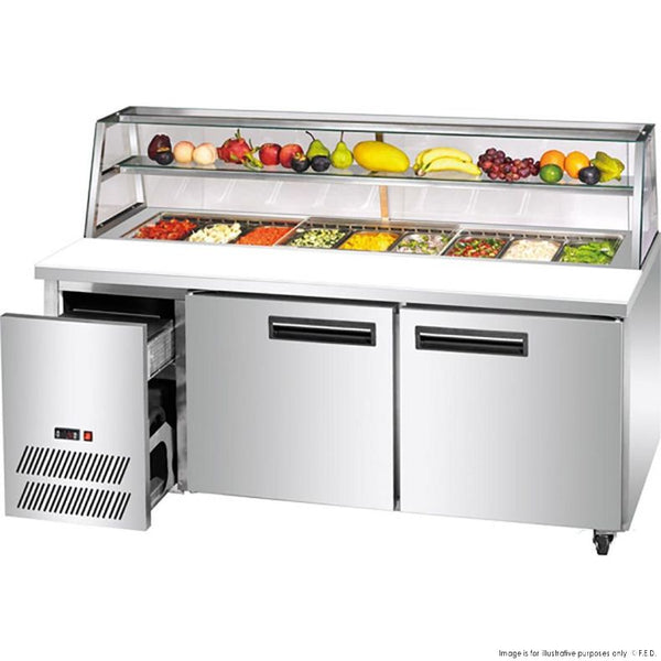 F.E.D SCB/15 I Double Door Bar Cooler I Deluxe I Sandwich Bar