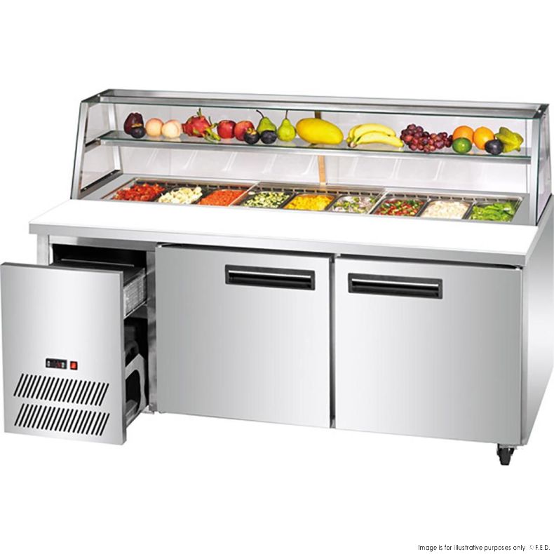 F.E.D SCB/18 I Double Door Bar Cooler I Deluxe I Large Door I Sandwich Bar