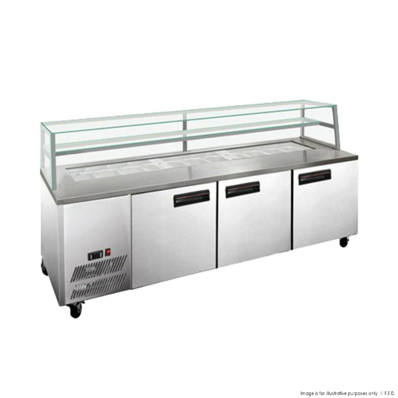 F.E.D SCB/21 I 3 Doors I Bar Cooler I Deluxe I Sandwich Bar