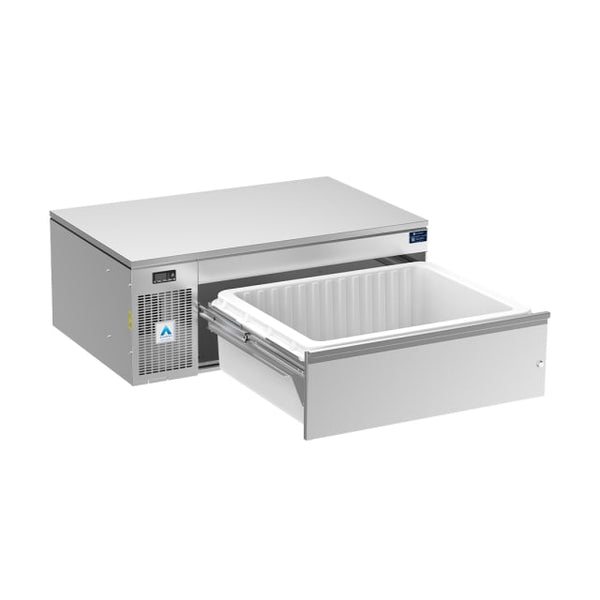 Adande VCS1.HCW | Single Dual Temperature Drawer | High Castor / Solid Work Top