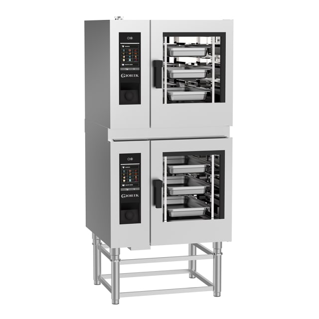 Giorik SEREST.11.0606.SF | Stacked Steambox R Series Electric Combi Oven | 6 on 6 x 1/1 GN with Standard Filter