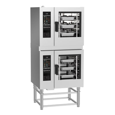 Giorik SEREST.11.0606.RO | Stacked Steambox R Series Electric Combi Oven | 6 on 6 x 1/1 GN with Reverse Osmosis Filter | Right Hand Hinge Door