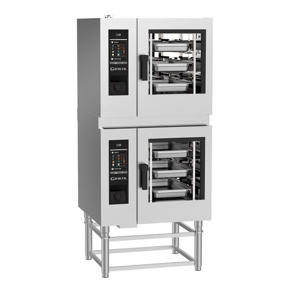 Giorik SEREST.11.0606.SF | Stacked Steambox R Series Electric Combi Oven | 6 on 6 x 1/1 GN with Standard Filter
