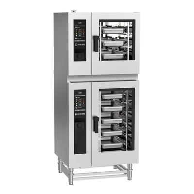Giorik SEREST.11.0610.L.RO | Stacked Steambox R Series Electric Combi Oven | 6 on 10 x 1/1 GN with Reverse Osmosis Filter | Left Hand Hinge Door