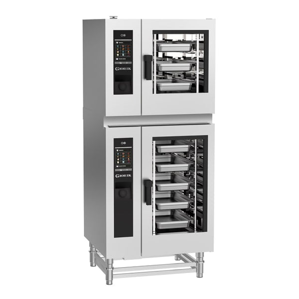 Giorik SEREST.11.0610.SF | Stacked Steambox R Series Electric Combi Oven | 6 on 10 x 1/1 GN with Standard Filter | Right Hand Hinge Door