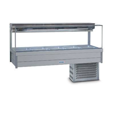 Roband SRX26RD | Square Glass | Refrigerated Cold Plate | Cold Bain Marie | Food Display