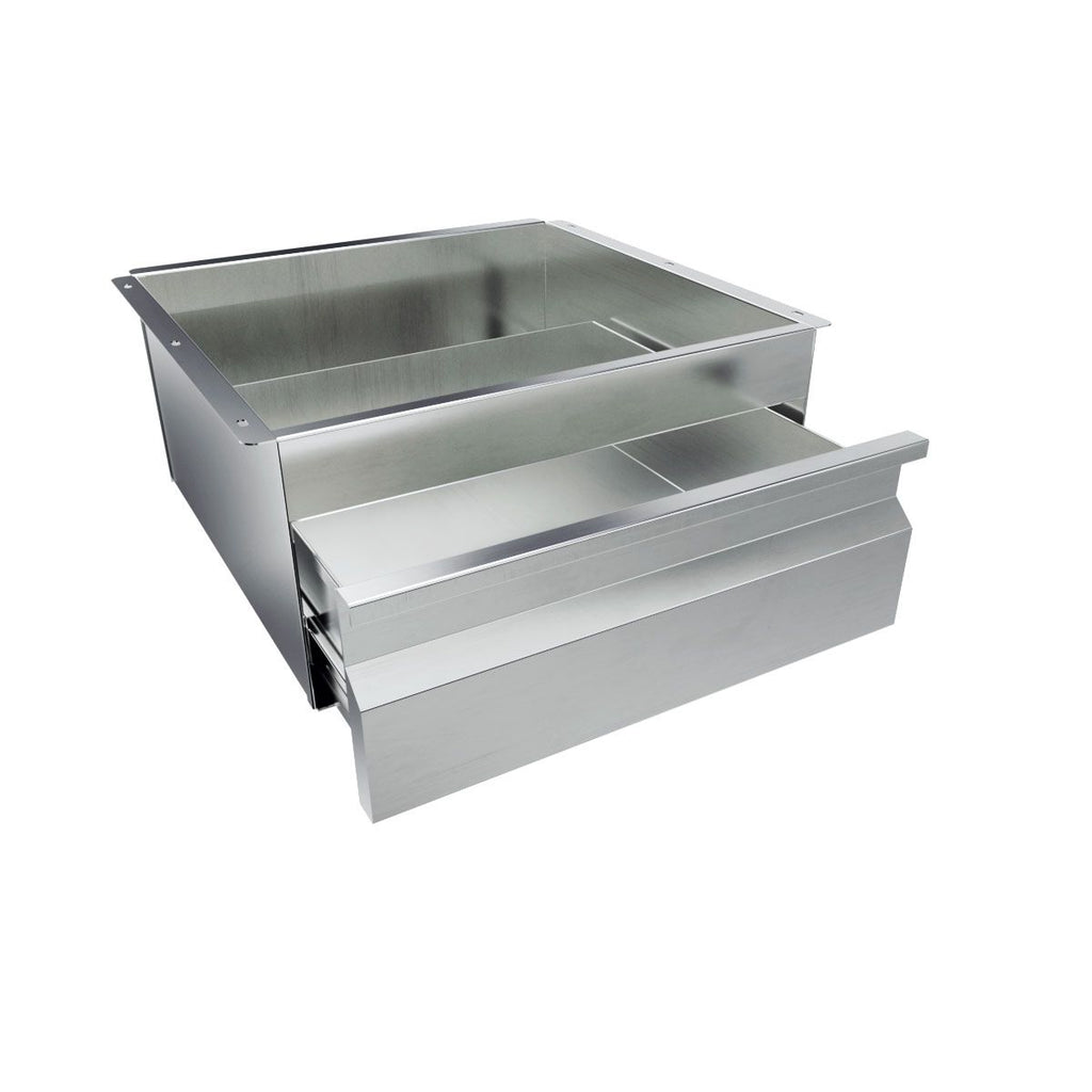3monkeez SS CDRAWER Compact Height Stainless Steel Drawer - No Lock