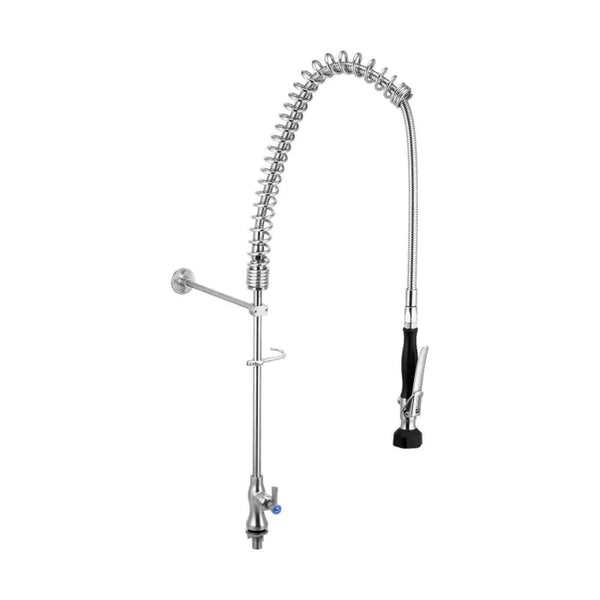 3monkeez T-3M53100 Stainless Steel Single Bench Mount Pre Rinse Unit I No Pot Filler