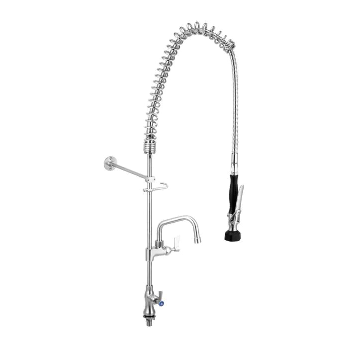 3monkeez T-3M53106 Stainless Steel Single Bench Mount Pre Rinse Unit I 6" Pot Filler