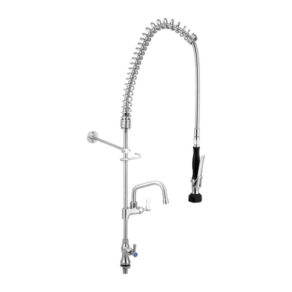 3monkeez T-3M53106 Stainless Steel Single Bench Mount Pre Rinse Unit I 6" Pot Filler