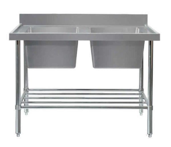 Mixrite SS2715 Double Sink Bench 700mm Depth - 1500mm Wide