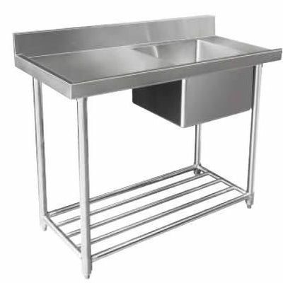 Mixrite WSS17120R Stainless Steel Dishwasher Single Inlet Sink Right 700mm Depth - 1200mm Wide