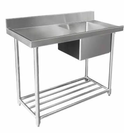 Mixrite WSS16120R Stainless Steel Dishwasher Single Inlet Sink Right 600mm Depth - 1200mm Wide