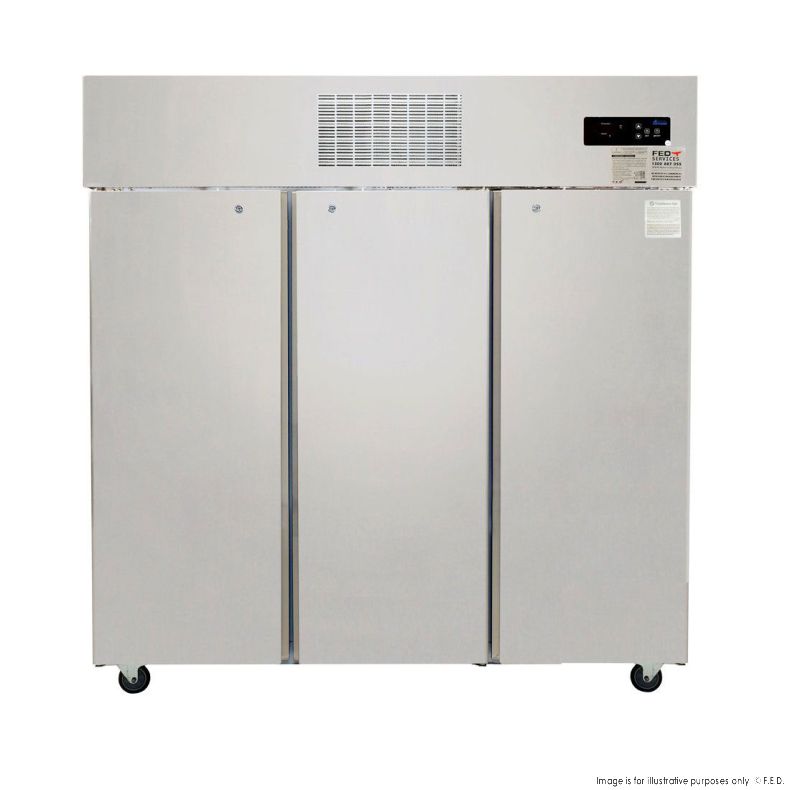 F.E.D SUC1500 I Thermaster I 3 Door Upright Fridge I Commercial Upright Fridge