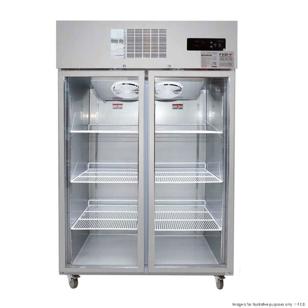 F.E.D SUCG1000 I Double Door Fridge I Upright Fridge I Upright Display Fridge