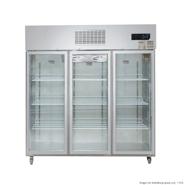 F.E.D SUCG1500 I 3 Doors Fridge I Upright Fridge I Upright Display Fridge
