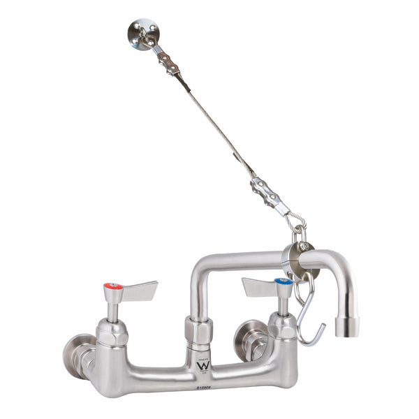 3monkeez T-3MCSKIT-E08 Cleaners Sink Exposed Wall Mount Body with Fixed Spout and Wall Bracket