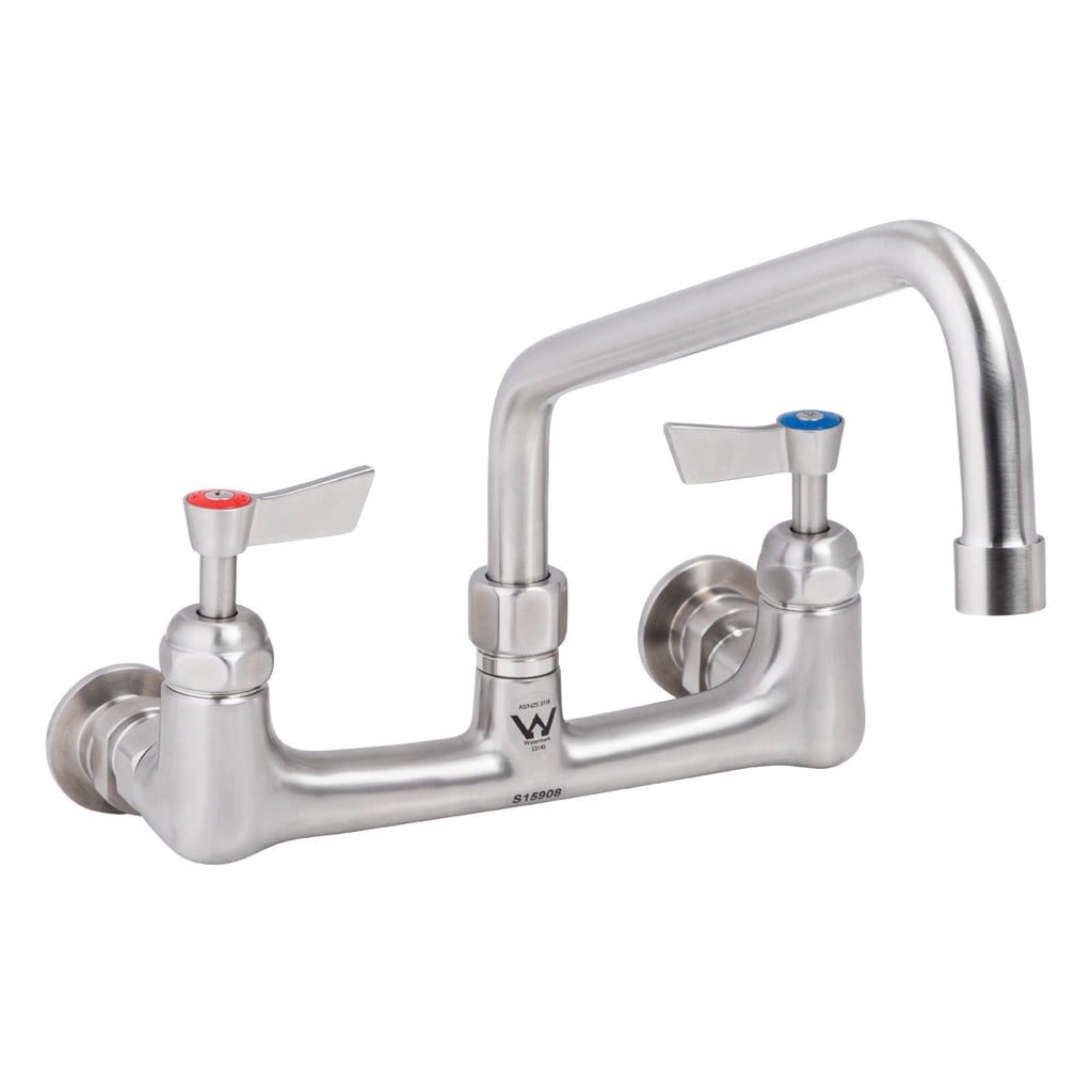 3monkeez T-3MEW06 Stainless Steel Exposed Wall Tap Body With 6" Spout