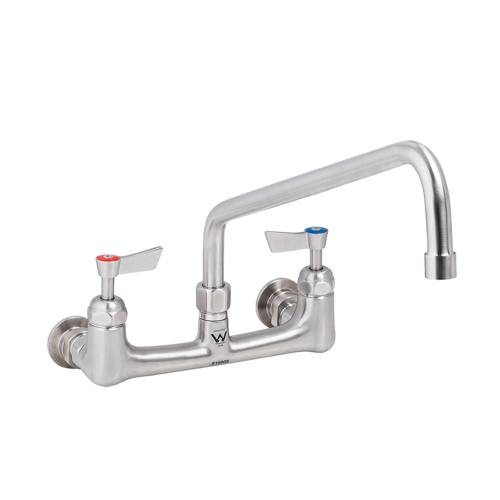 3monkeez T-3MEW12 Stainless Steel Exposed Wall Tap Body With 12" Spout