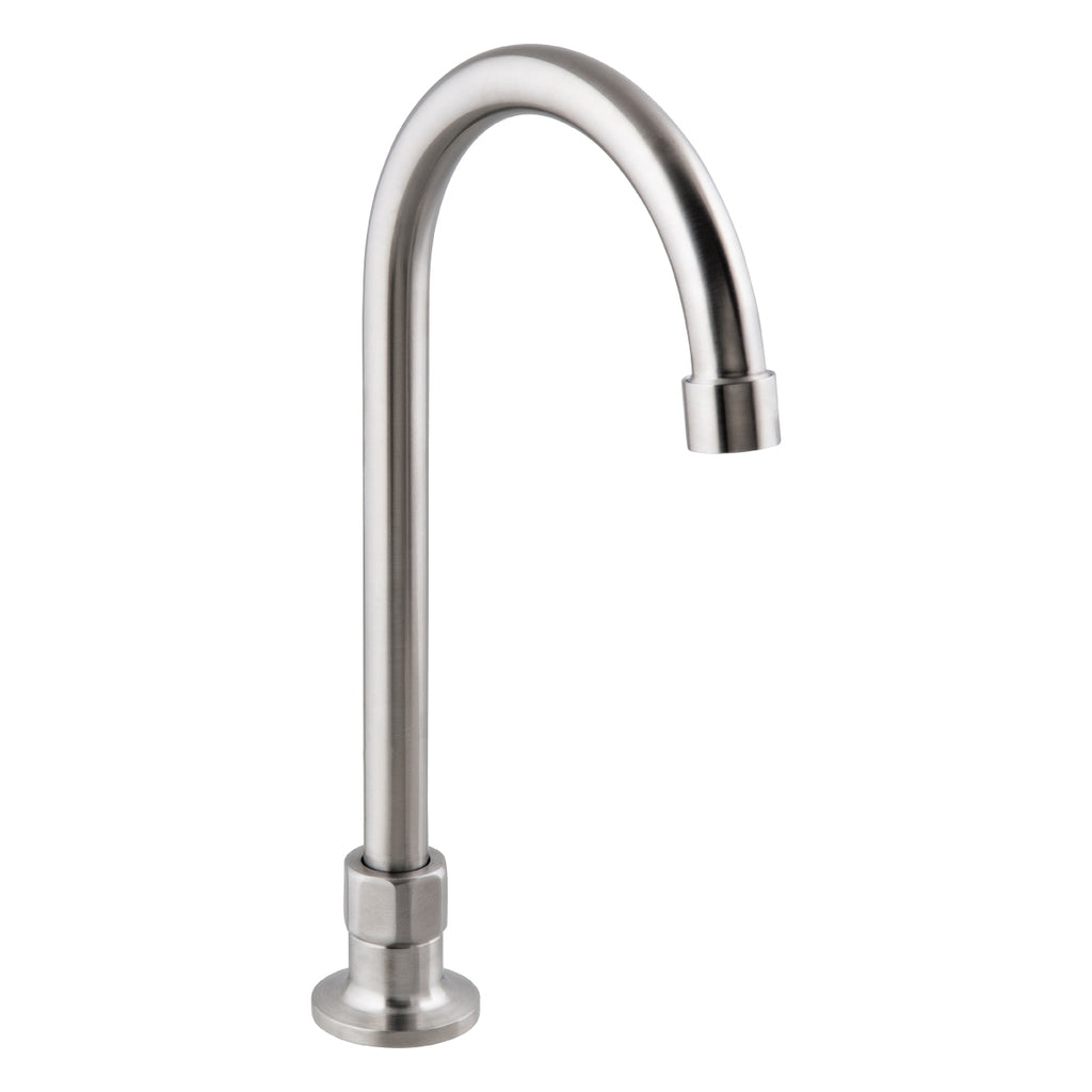 3monkeez T-3MHOG12 Stainless Steel Single Bench Mount (No Stops) with 12" Gooseneck Spout