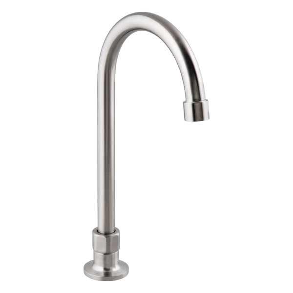 3monkeez T-3MHOG12 Stainless Steel Single Bench Mount (No Stops) with 12" Gooseneck Spout