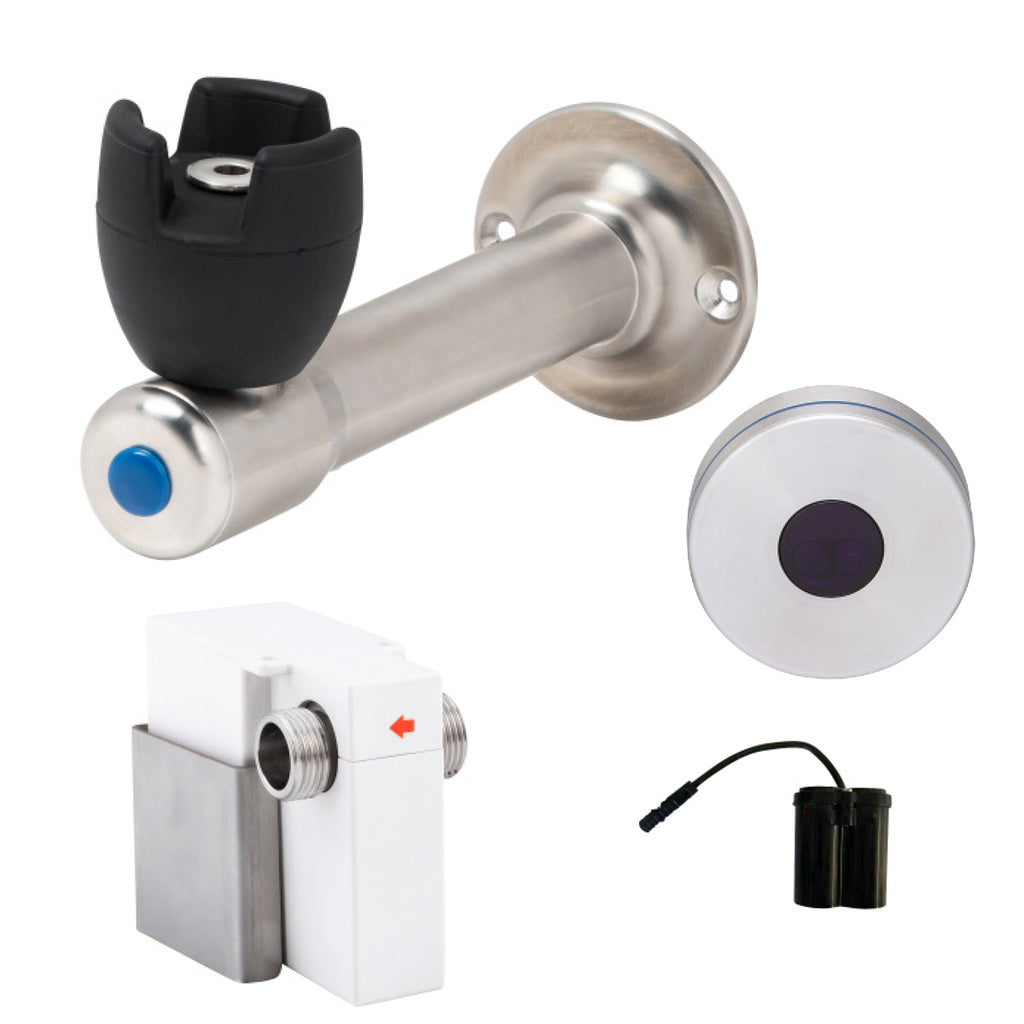 3monkeez T-3MSS-BUB90SB 90 Degree Silicone Mouthguard Bubbler with Hob-Mount Sensor Battery Operated
