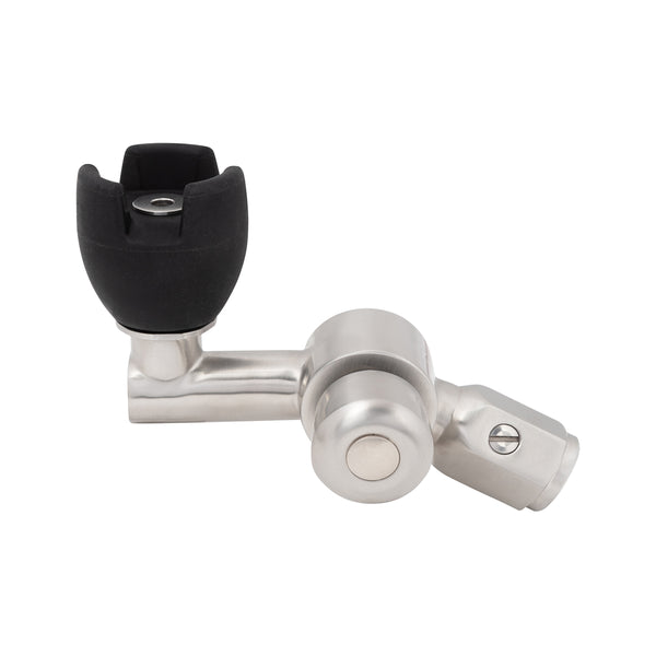 3monkeez T-3MSS-BUBS45P Push Button 45 Degree Bubbler With Silicone Mouthguard