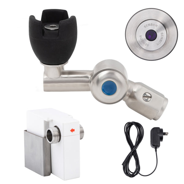 3monkeez T-3MSS-BUBS45SWM 45 Degree Silicone Mouthguard Bubbler with Wall-Mount Sensor Mains Operated