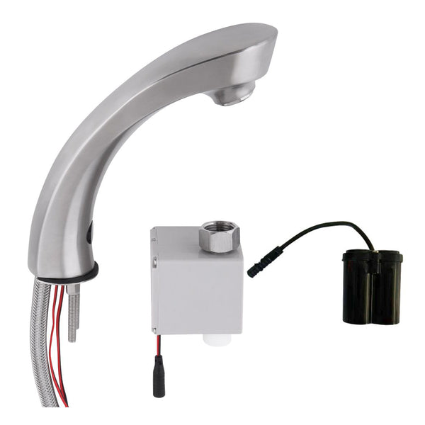 3monkeez T-3MSS-HMSTB Stainless Steel Hob Mounted Sensor Tap - Battery Powered