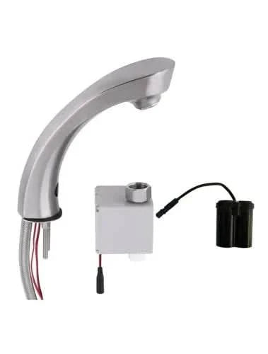 3monkeez T-3MSS-HMSTB-TV Hob Mounted Infrared Sensor Tap with Temperature Valve - Battery