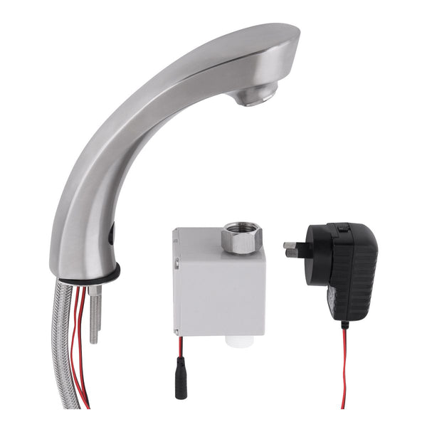 3monkeez T-3MSS-HMSTM Stainless Steel Hob Mounted Sensor Tap - Mains Powered