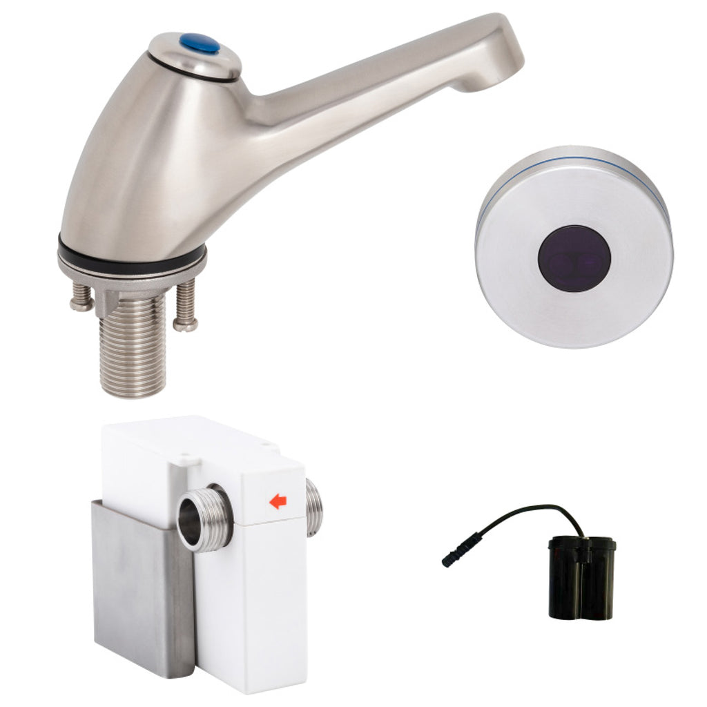 3monkeez T-3MSS-PTSB Pillar Tap with Hob-Mount Sensor Battery Operated