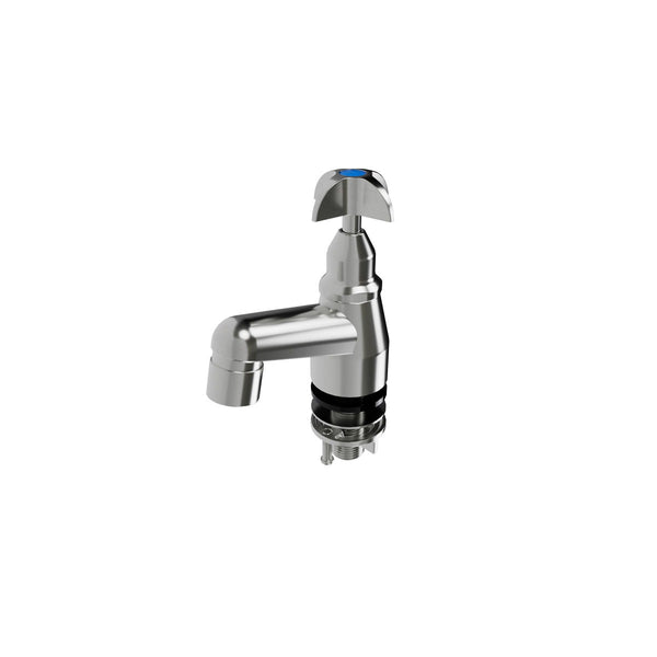 3monkeez T-3MSS-SPPTVR School Pillar Tap - School Pattern Handle Stainless Steel