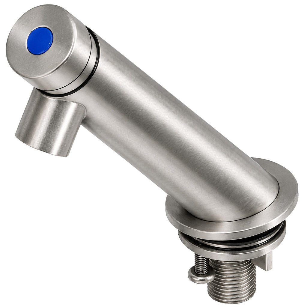 3monkeez T-3MSS-STPT15PB-304 Soft Touch Push Button Pillar Tap. 15 Second Timed Flow - 304