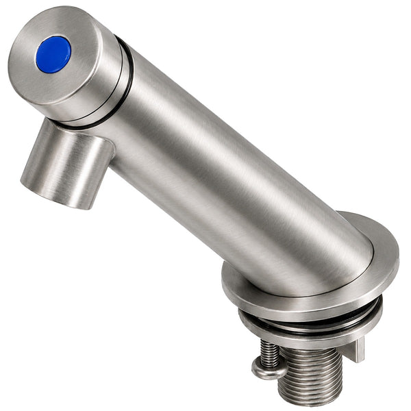 3monkeez T-3MSS-STPT15PB-316 Soft Touch Push Button Pillar Tap. 15 Second Timed Flow - 316