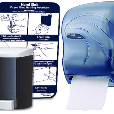 San Jamar T1430TBL | Hand Washing Station Combo