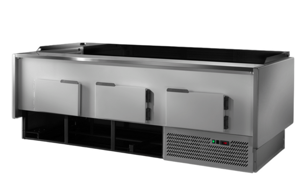 F.E.D TDMR-0815SELF I Series MR80 I Black I Self-Serving I Deli I Butcher Display I Food Display I with Storage
