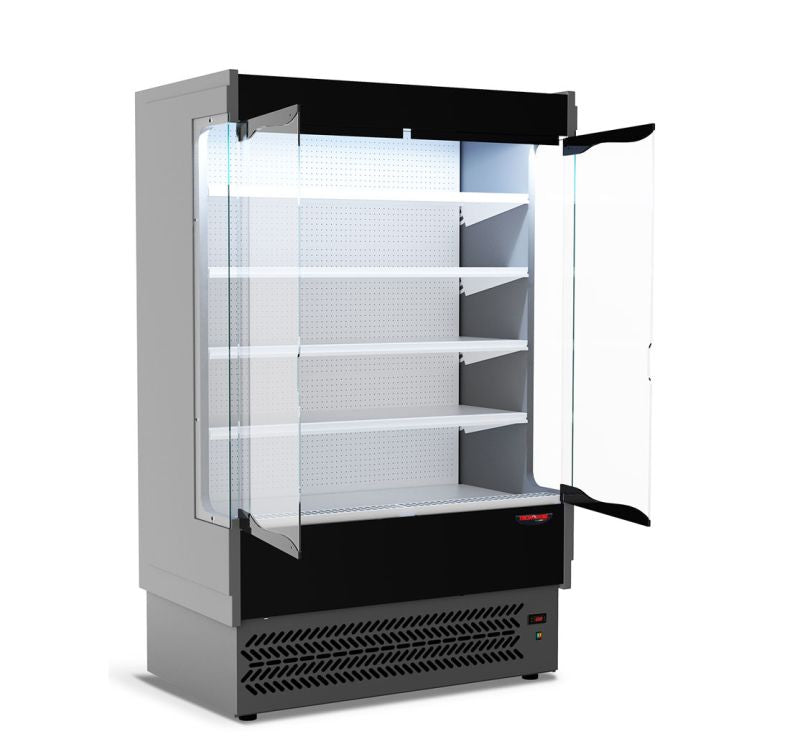 F.E.D TDVB80-CA-125 Vulcano I Supermarket Refrigerated Display I 2 Door Display I Open Chiller