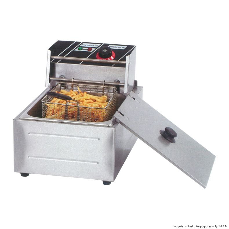 F.E.D TEF-81KW Electmax I 1 Tank I Electric Fryer I Benchtop Fryer
