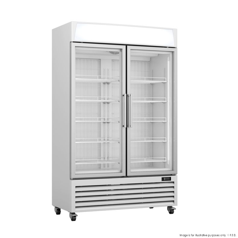 F.E.D LG-800PF I Thermaster I Double Door I Commercial Glass Doors I Upright Display Freezer