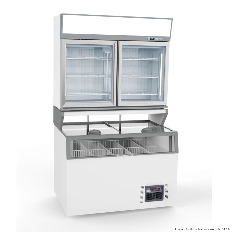 F.E.D ZCDTD125 I Thermaster I Grocery Freezer I Freezer 2 Door I Freezer