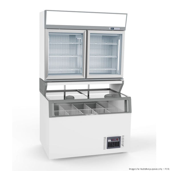 F.E.D ZCDTD125 I Thermaster I Grocery Freezer I Freezer 2 Door I Freezer