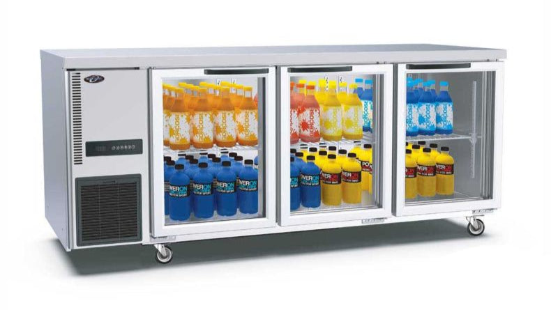 F.E.D TL1800TNG-3D 700 Series I Glass Door Fridge I Work Bench I Fridge 440 Litre
