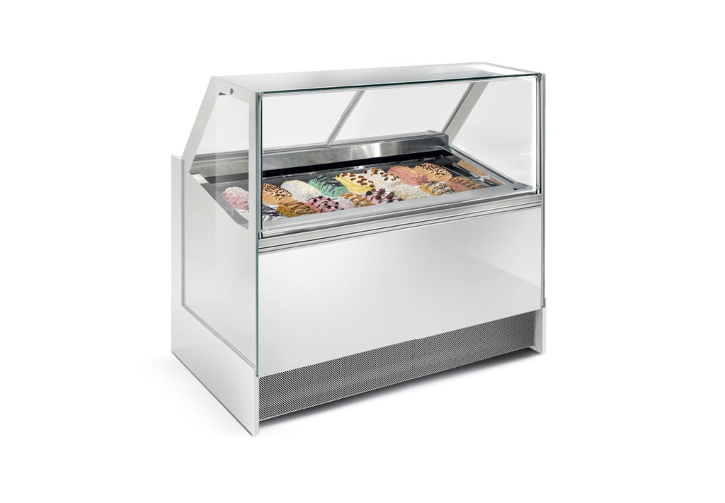 Frigomeccanica ALBA SQ 100 L SQUARED - Ventilated Gelato Showcase 7 Pan