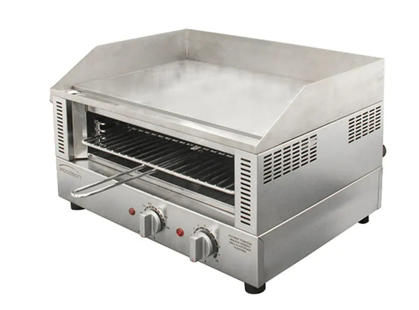 Woodson W.GDT75 | Griddle Toasters | Countertop Griddle | Stainless Steel | Griddle