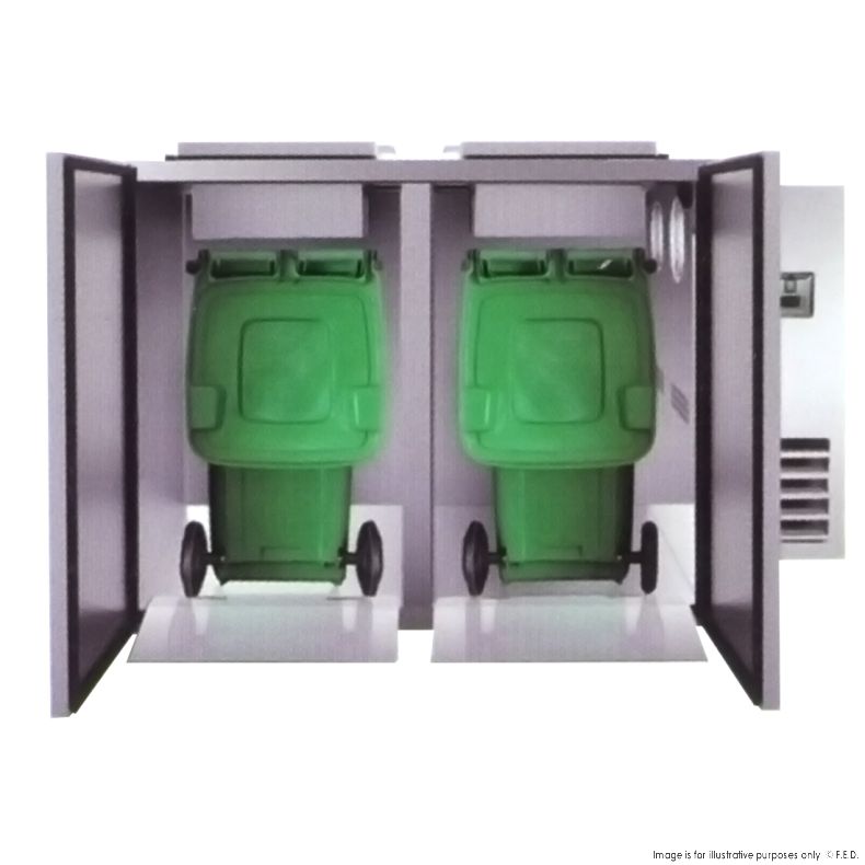 F.E.D WBC2-240 I Refrigerated I Waste Cooler I Fridge I for Solid Waster 240L
