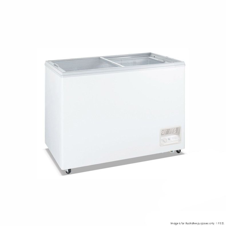 F.E.D WD-200F I Commercial Chest Freezer I Chest Freezer I with Sliding Glass Doors