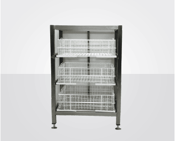 Winterhalter 3x400x400 Stainless Steel Rack Storage