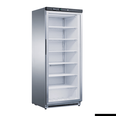 FED-X XF600SG Stainless Steel Upright Static Display Freezer