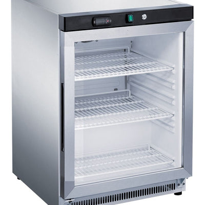 FED-X XR200SG Stainless Steel Upright Static Display Fridge